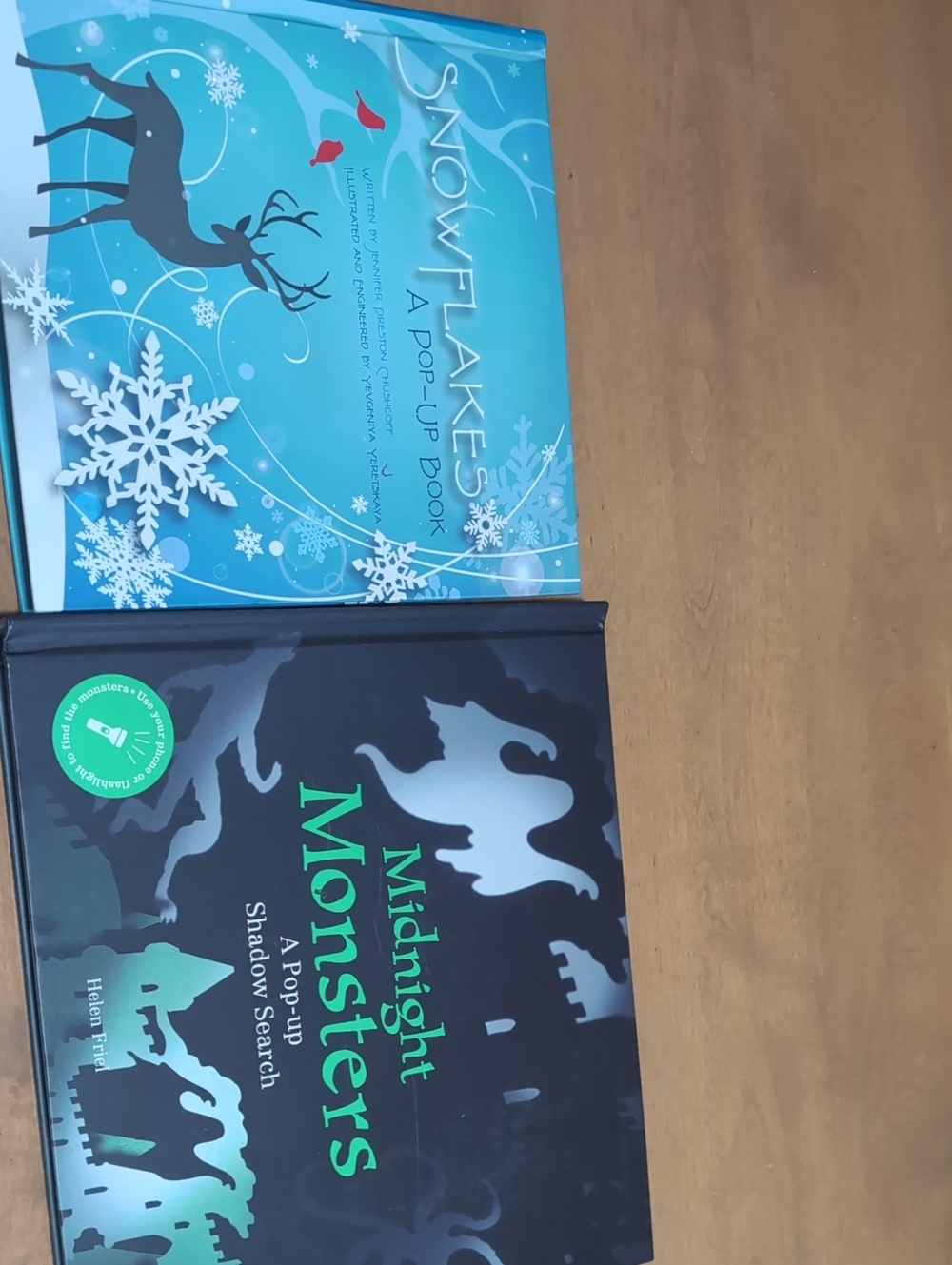 Midnight Monsters & Snowflakes Holiday Book Duo - Blue & Black
